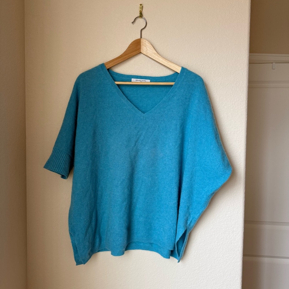 Gerard Darel Cashmere Poncho Sweater – One Size